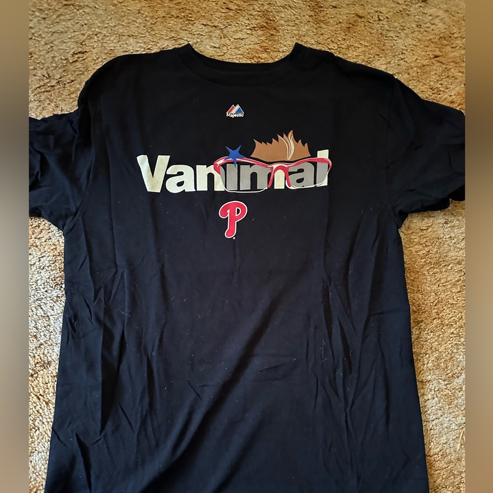 Phillies Vance Worley “vanimal” shirt youth XL